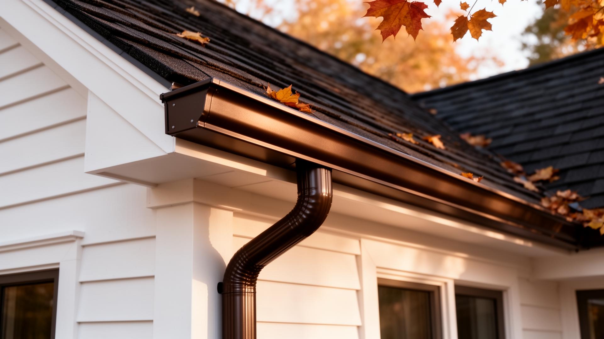 Seamless gutter installation by iHome Designs in Bergen County NJ