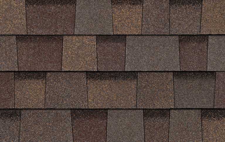 Owens Corning Duration Teak shingle swatch