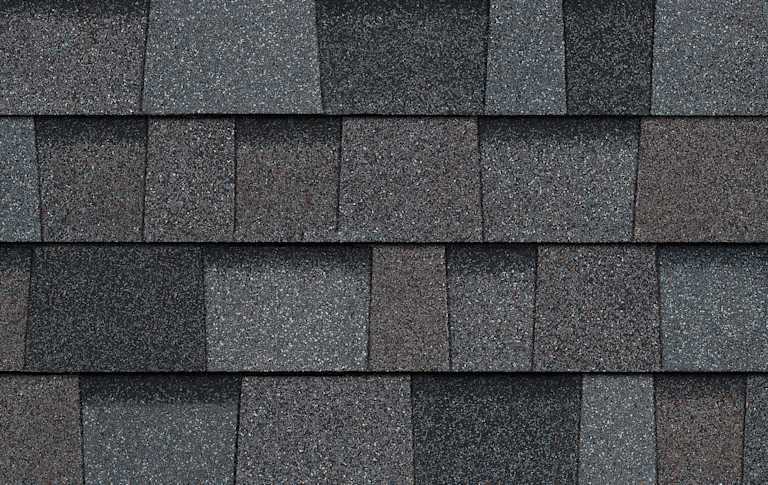 Owens Corning Duration Williamsburg Gray shingle swatch