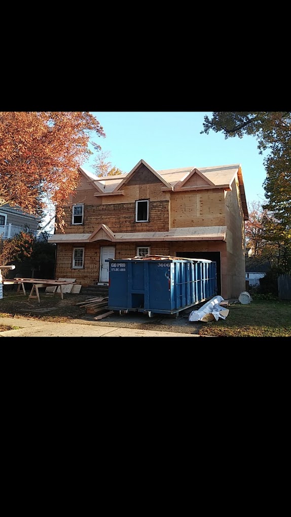 Before: home under construction in Rochelle Park, NJ